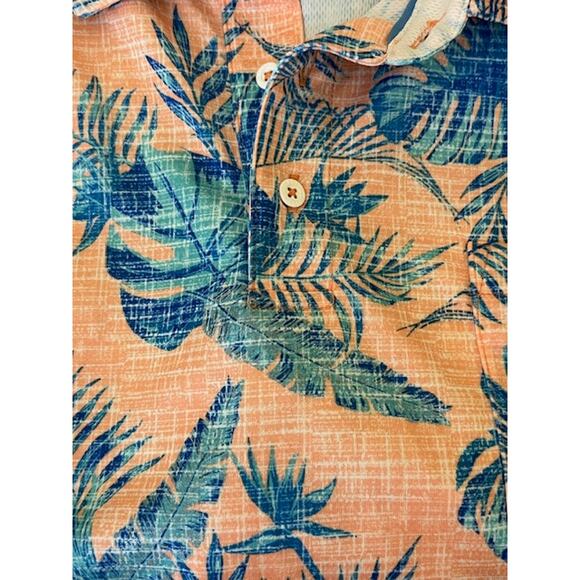 Izod Saltwater relaxed classic beach ready polo shirt 'canteloupe' mens size XXL - Picture 5 of 5